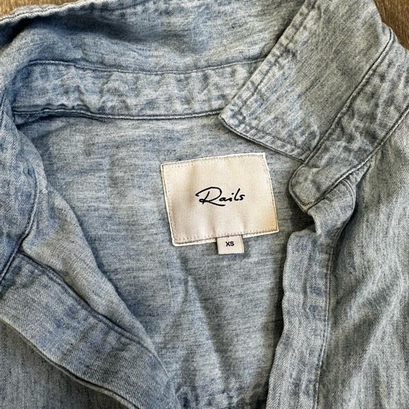 RAILS Valerie Denim Shirt Dress Size XS - Picture 13 of 16